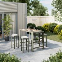 Gartenset Nelli Beige/Grün/Naturfarben - Beige/Naturfarben, MODERN, Kunststoff/Textil