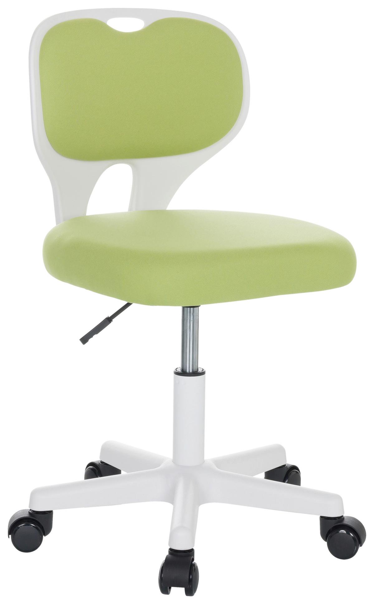 Otroški Vrtljivi Stol Kiddy Top W, Zelena - bela/zelena, Basics, umetna masa/tekstil (52/73/52cm) - MID.YOU