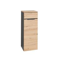 Komód Memphis - grafitszürke/Artisan tölgy, Modern, műanyag/faalapú anyag (45/122/38cm) - Premium Living