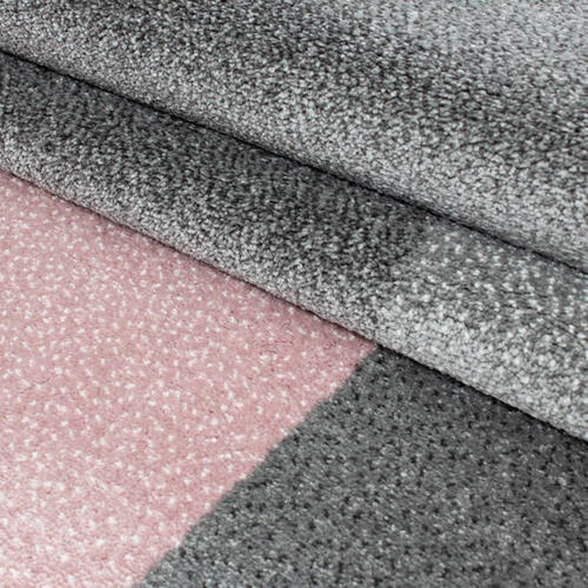 Webteppich Lucca Pink ca. 80x250cm - Pink, Trend, Textil (80/250cm) - Novel