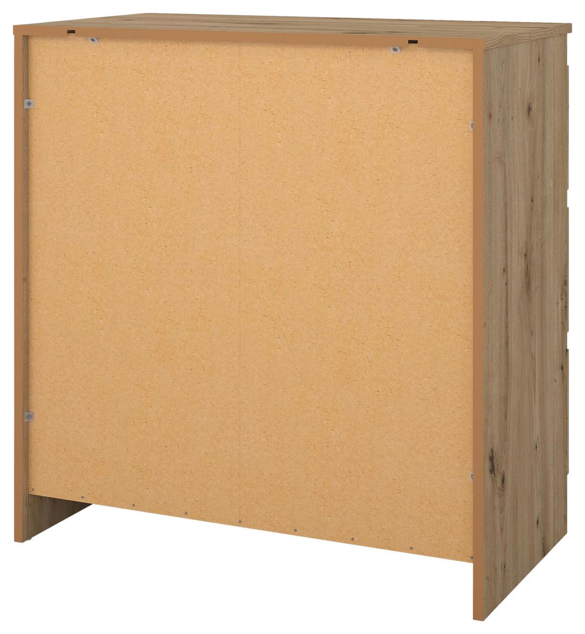 Kommode Mara Eiche Artisan Nachbildung - Eiche Artisan, KONVENTIONELL, Holz (77/80/42cm) - Mömax