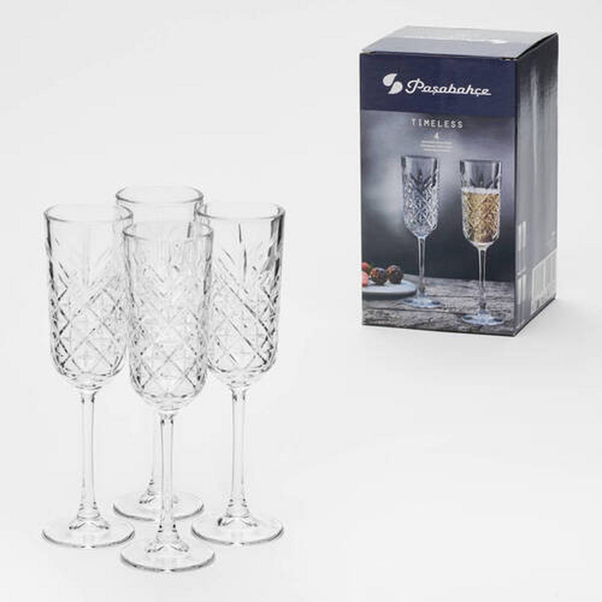 Gläserset Klar 4 Stk. - Klar, KONVENTIONELL, Glas (18,6/10/27,50cm) - Van Well