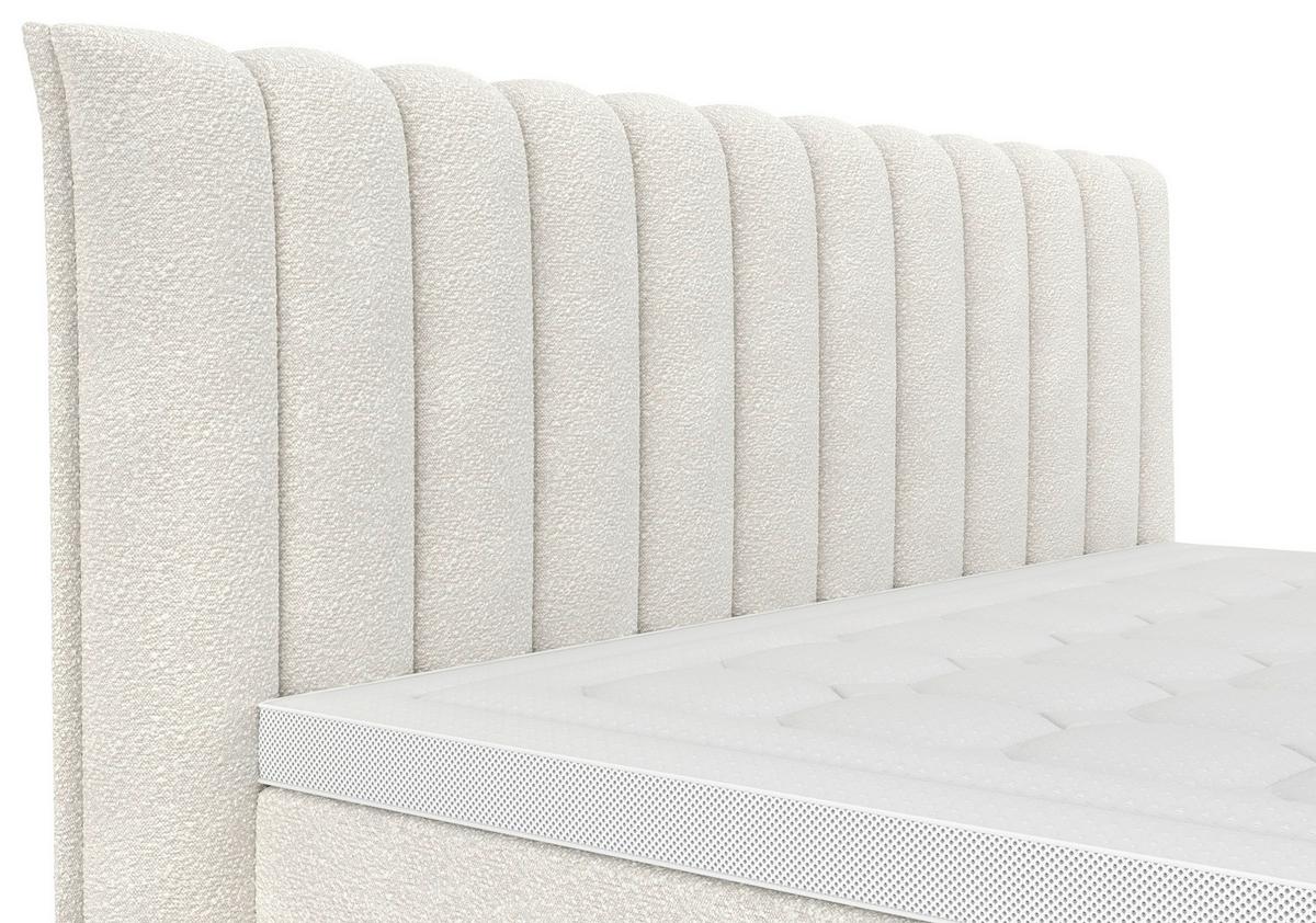 PAT BOXSPRING LINA - crem, Konventionell, plastic/lemn (200/200cm) - Premium Living