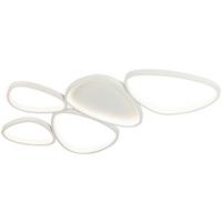 Plafonieră cu LED Whiti - alb, Modern, plastic/metal (109/55/5.2cm) - Mömax