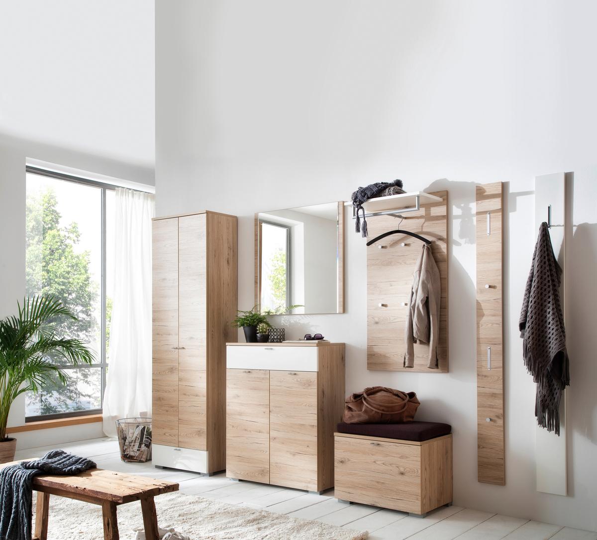 PANEL DO PRZEDPOKOJU BASIC - biały, Design, materiał drewnopochodny (16/180/2cm) - Cassando