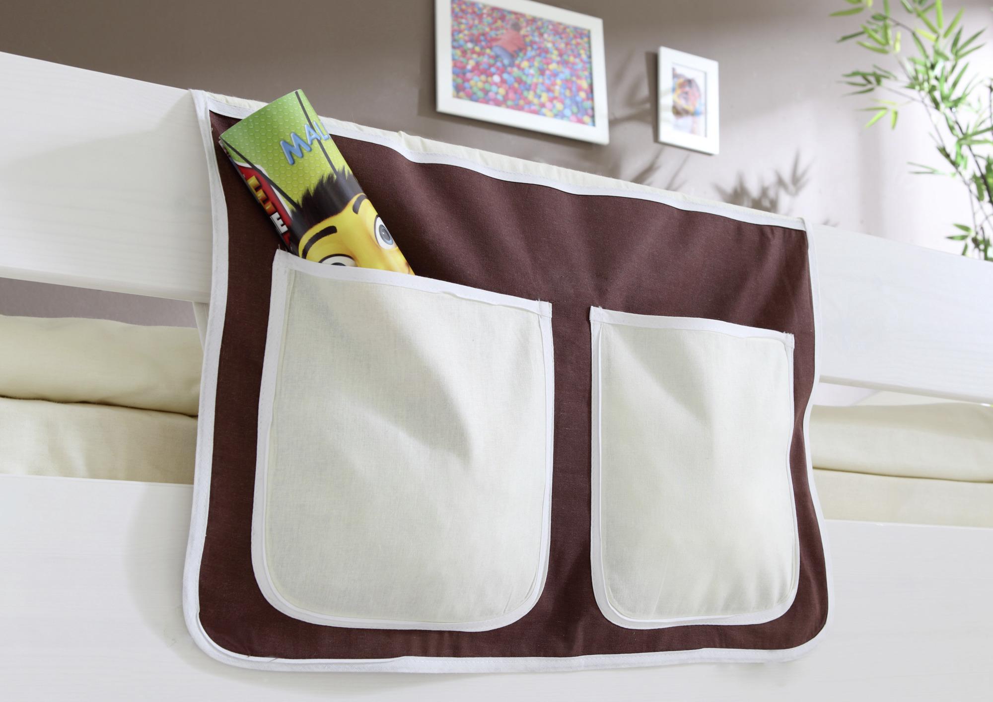 Betttasche "Stofftasche", braun/beige - Beige/Braun, KONVENTIONELL, Textil (56/32/2cm) - MID.YOU