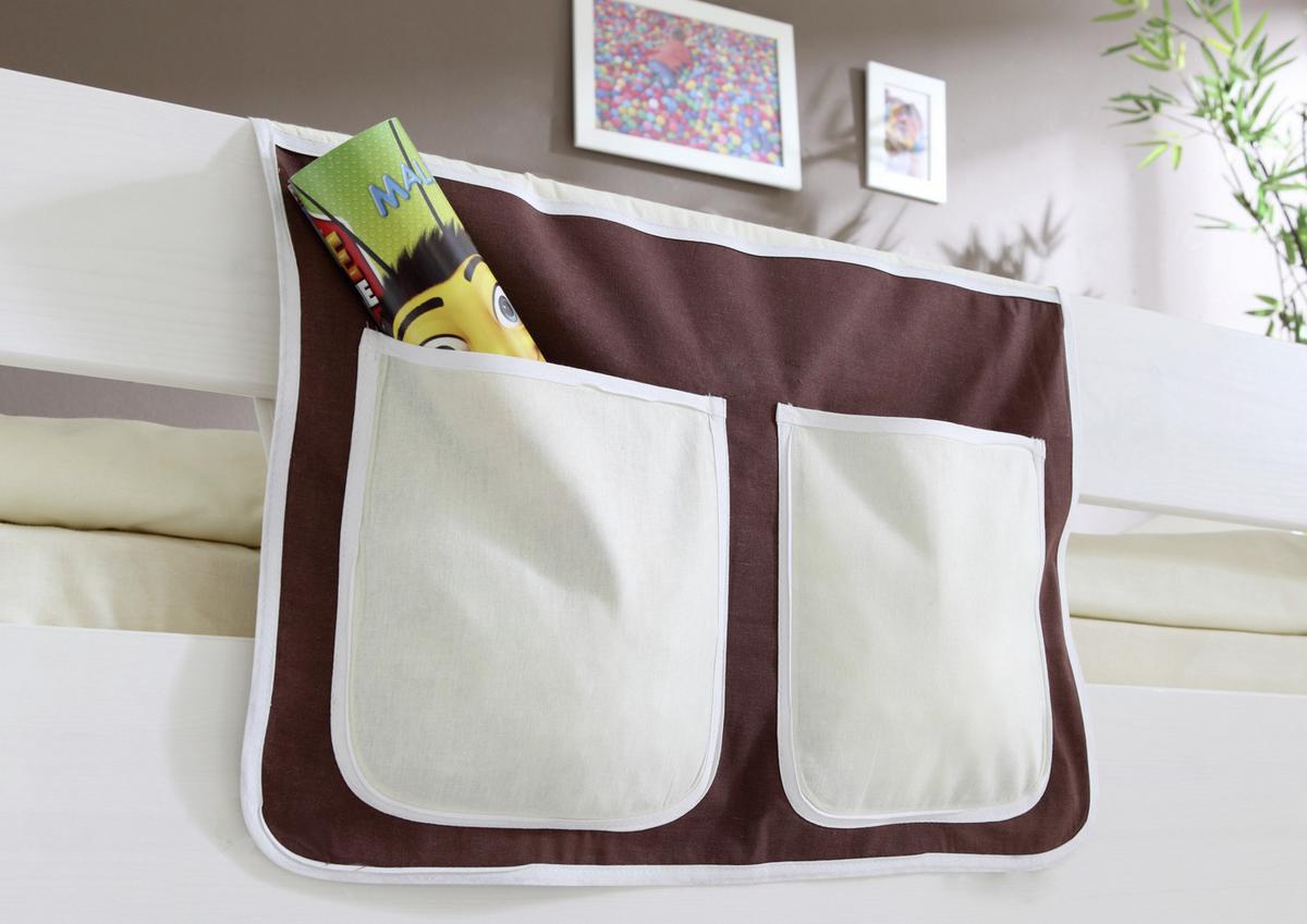 Betttasche "Stofftasche", braun/beige - Beige/Braun, KONVENTIONELL, Textil (56/32/2cm) - MID.YOU