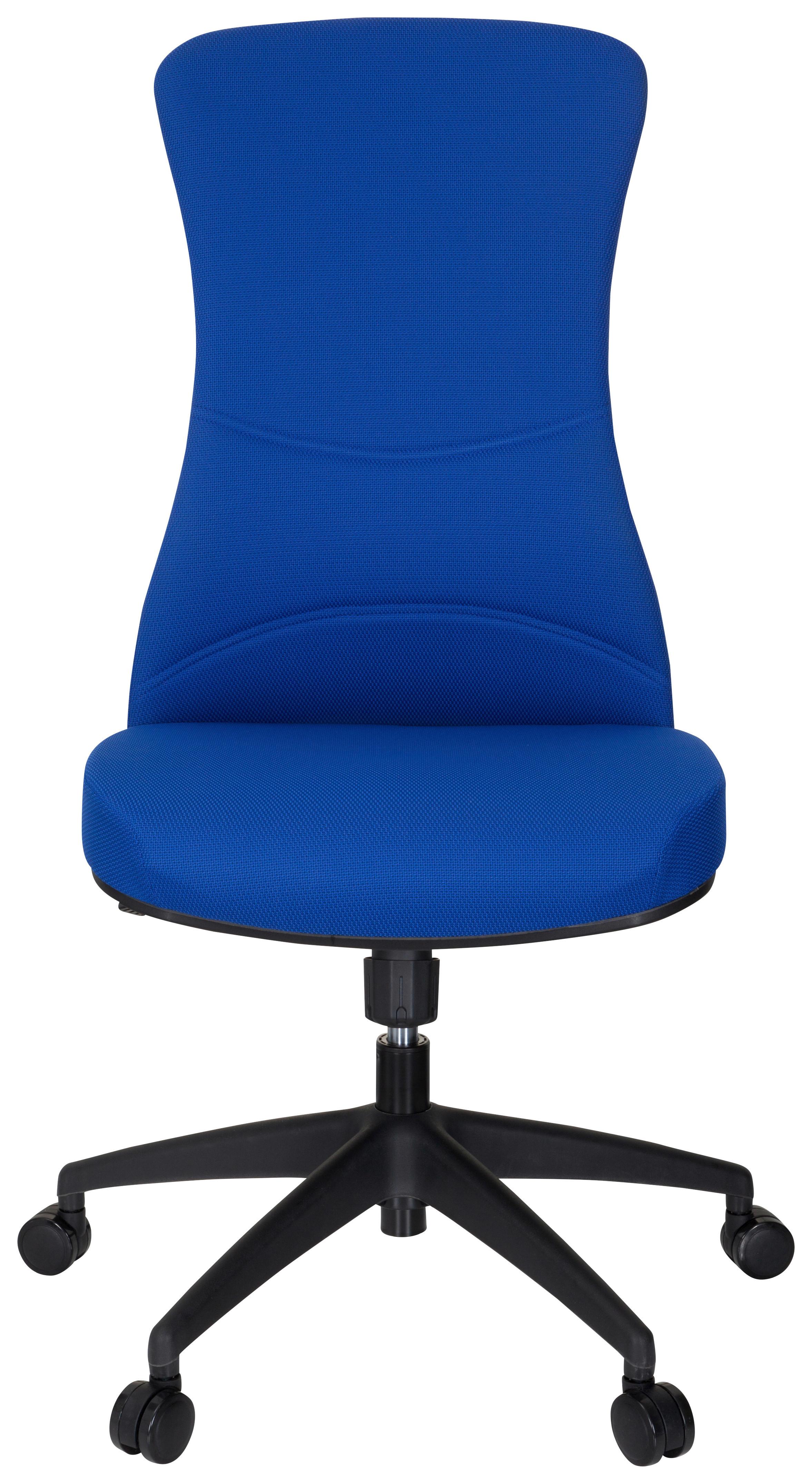 Pisarniški Stol Office Xt, Modra - modra/črna, Moderno, umetna masa/tekstil (54/116/65cm) - MID.YOU