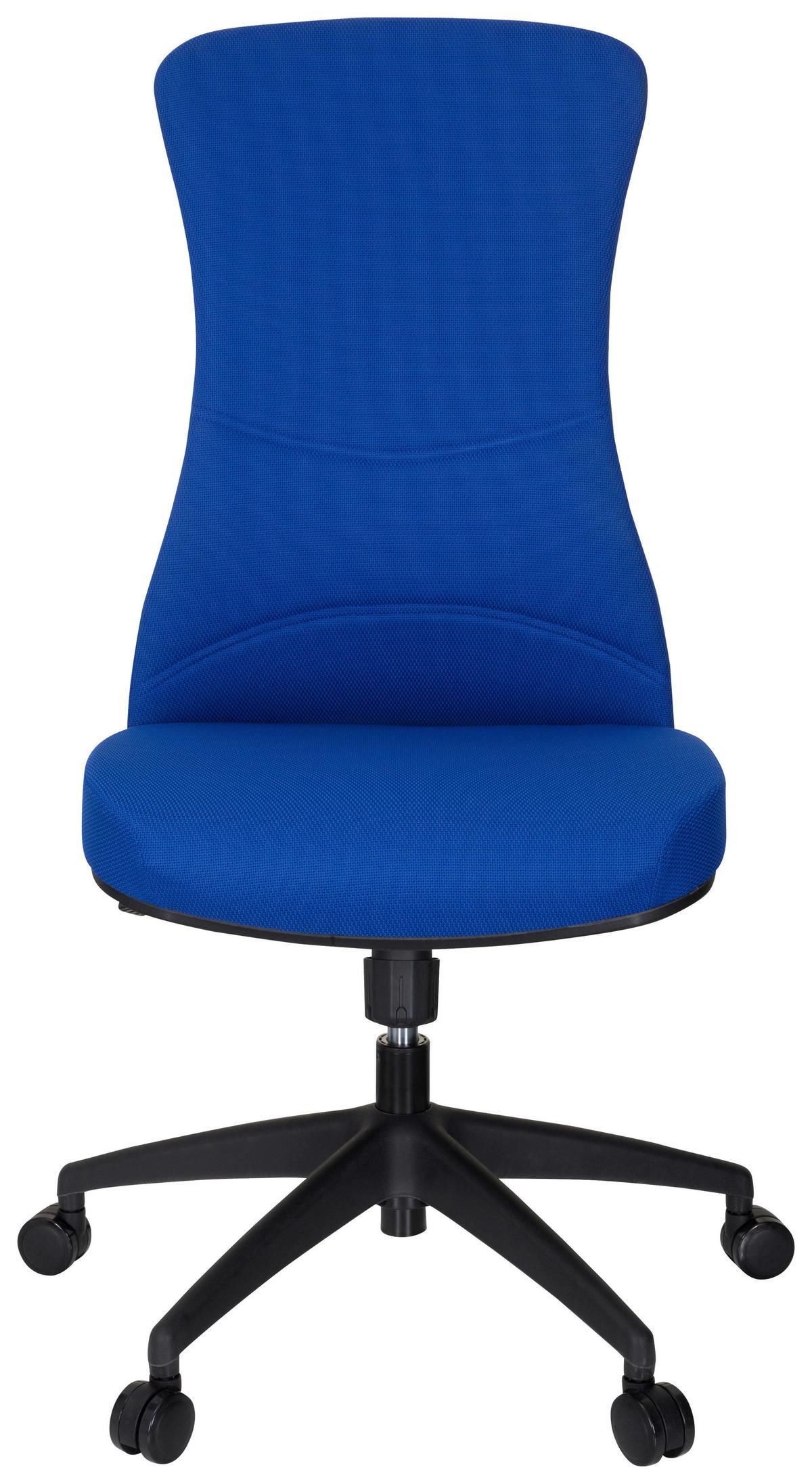 Pisarniški Stol Office Xt, Modra - modra/črna, Moderno, umetna masa/tekstil (54/116/65cm) - MID.YOU
