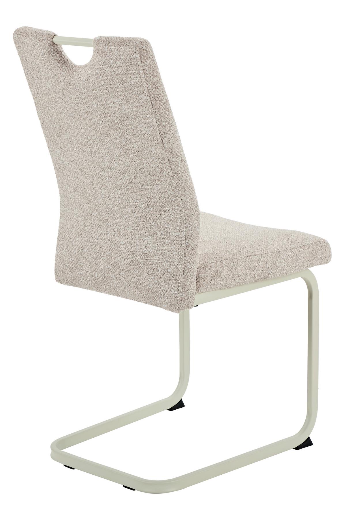 SCHWINGSTUHL-SET TIVOLI S 4ER-SET - Beige/Creme, MODERN, Textil/Metall (45/98/59cm) - MID.YOU