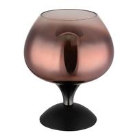 Stolna Svjetiljka Maxy - bakrenaste boje/prozirno, Basics, staklo/metal (15/20,5cm) - Globo