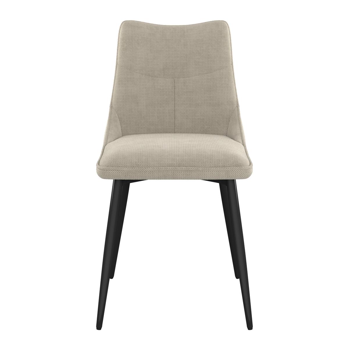 Stolica Vera Giga-S - bež/crna, Konvencionalno, drvo/metal (46/86/59cm)