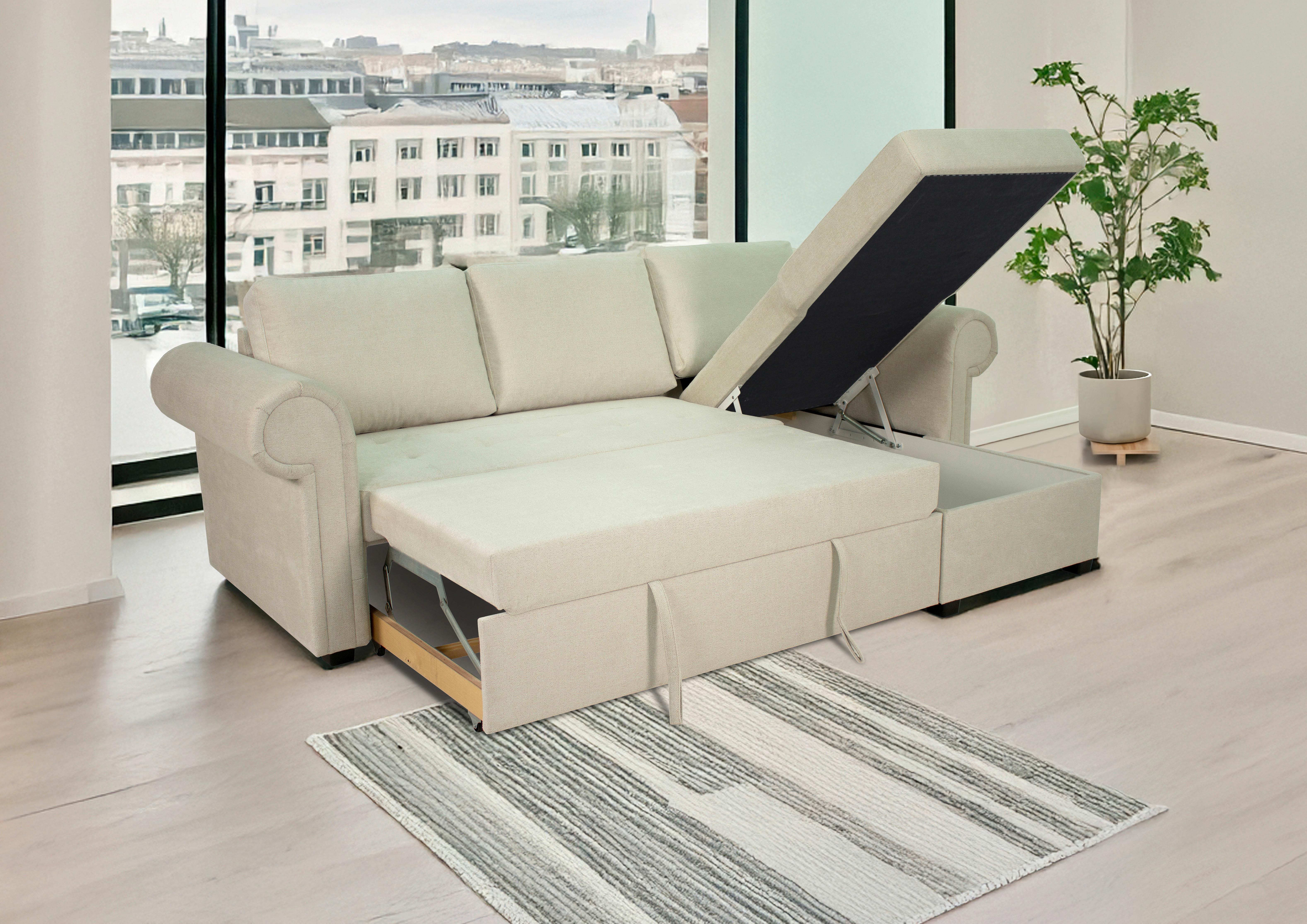Kutna Garnitura Oslo - krem, Romantično / ladanjski, tekstil (260/85/155cm) - Modern Living