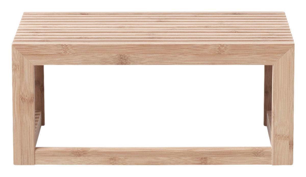 Wandgarderobe Rib Regal - Naturfarben, Design, Holz (45/20/27cm) - MID.YOU