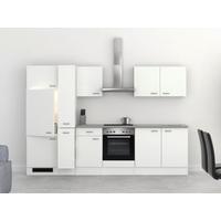 Kuhinjski Blok Z Aparati Wito, Bela - barve nerjavečega jekla/bela, Moderno, umetna masa/leseni material (300cm) - FlexWell