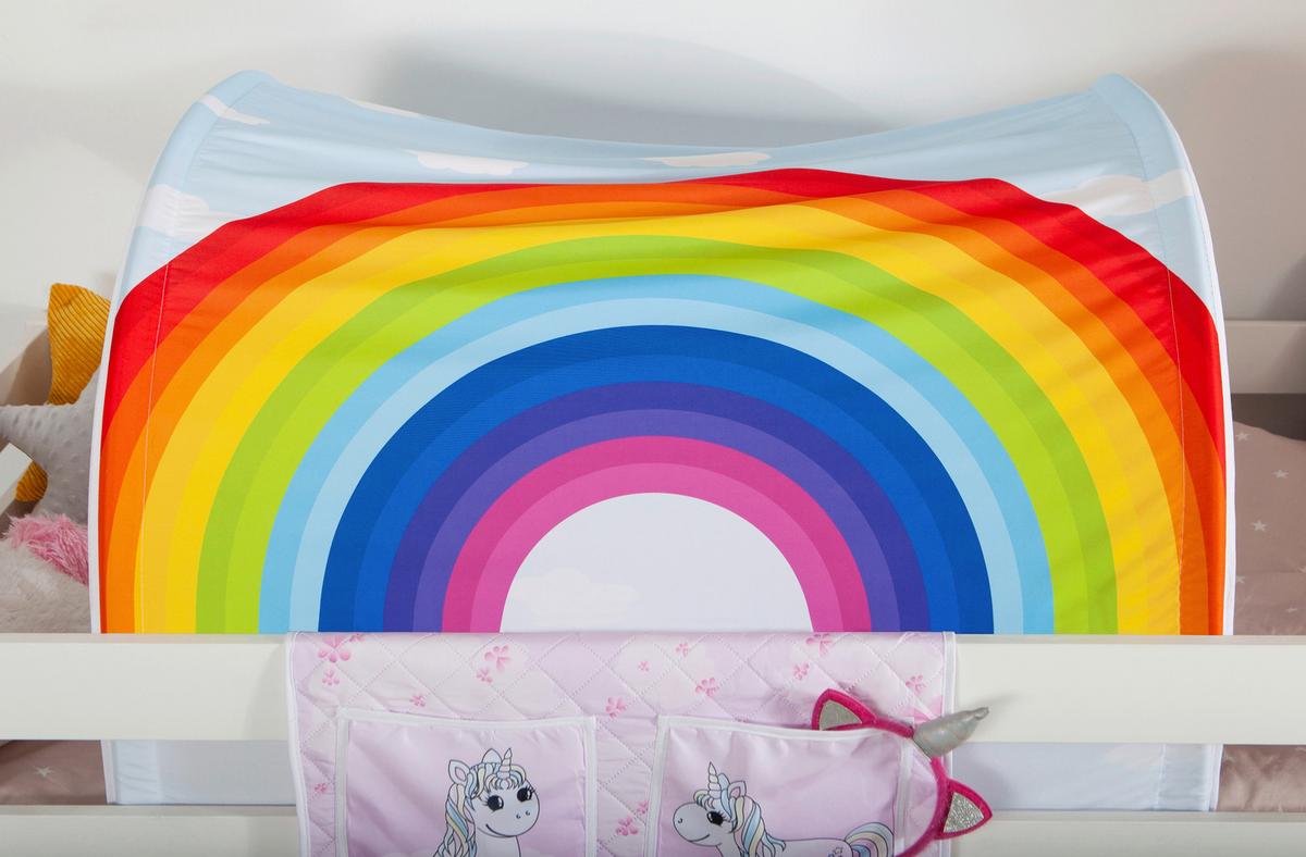Pograd Malte, Bela, Pravi Les, 90x200cm - bela/naravne barve, Natur, tekstil/les (90/200cm) - MID.YOU