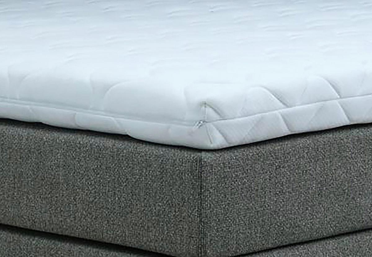 Boxspringbett Cloud Anthrazit ca. 160x200cm - Eichefarben/Anthrazit, KONVENTIONELL, Holz/Holzwerkstoff (160/200cm) - Premium Living