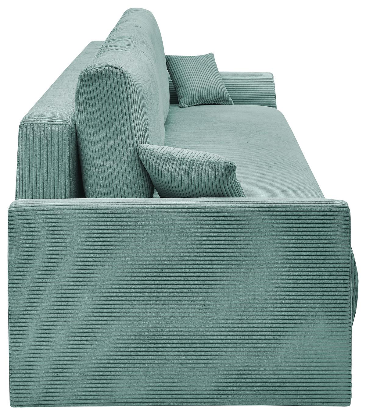 CANAPEA EXTENSIBILA mátově zelený manšestr - verde mentă, Modern, lemn (234/90/103cm) - Modern Living