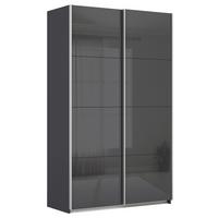 Ormar S Kliznim Vratima Feldkirch - antracit visoki sjaj/antracit, Moderno, staklo/drvni materijal (136/229/62cm) - Modern Living