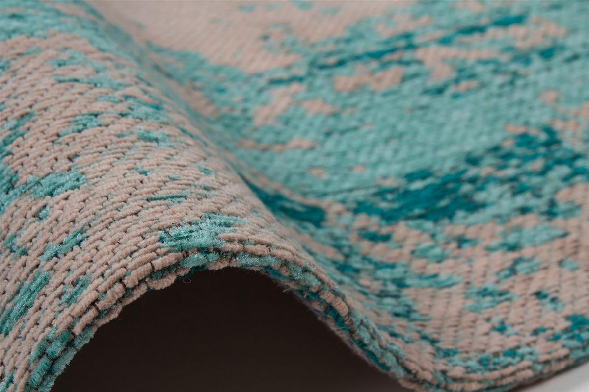 FLACHWEBETEPPICH NOSTALGIA 285 TÜRKIS - Türkis, Konventionell, Textil (120/170cm) - Kayoom