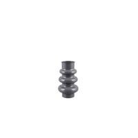 Dekovase Hoop Grau - Grau, Basics, Metall (17/17/30cm)