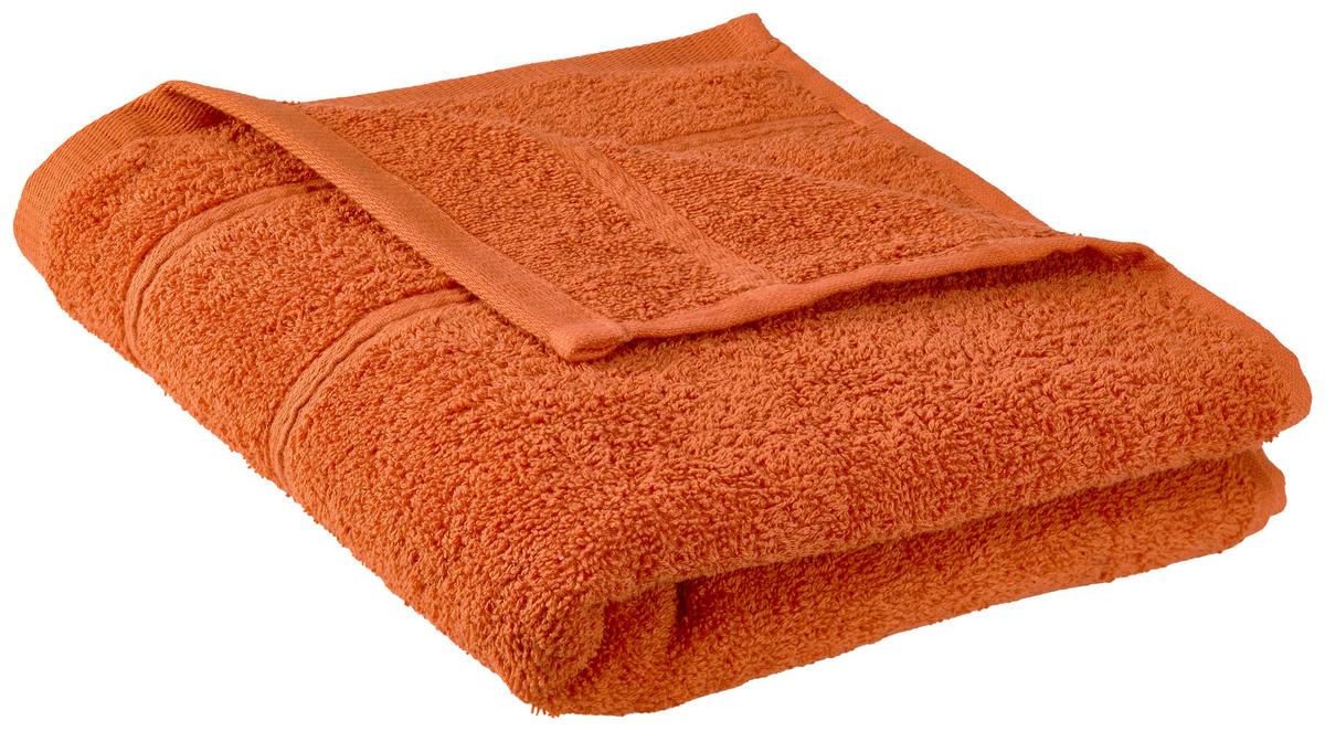 Handtuch Melanie in Terra Cotta ca. 50x100cm - Terracotta, Textil (50/100cm) - Modern Living