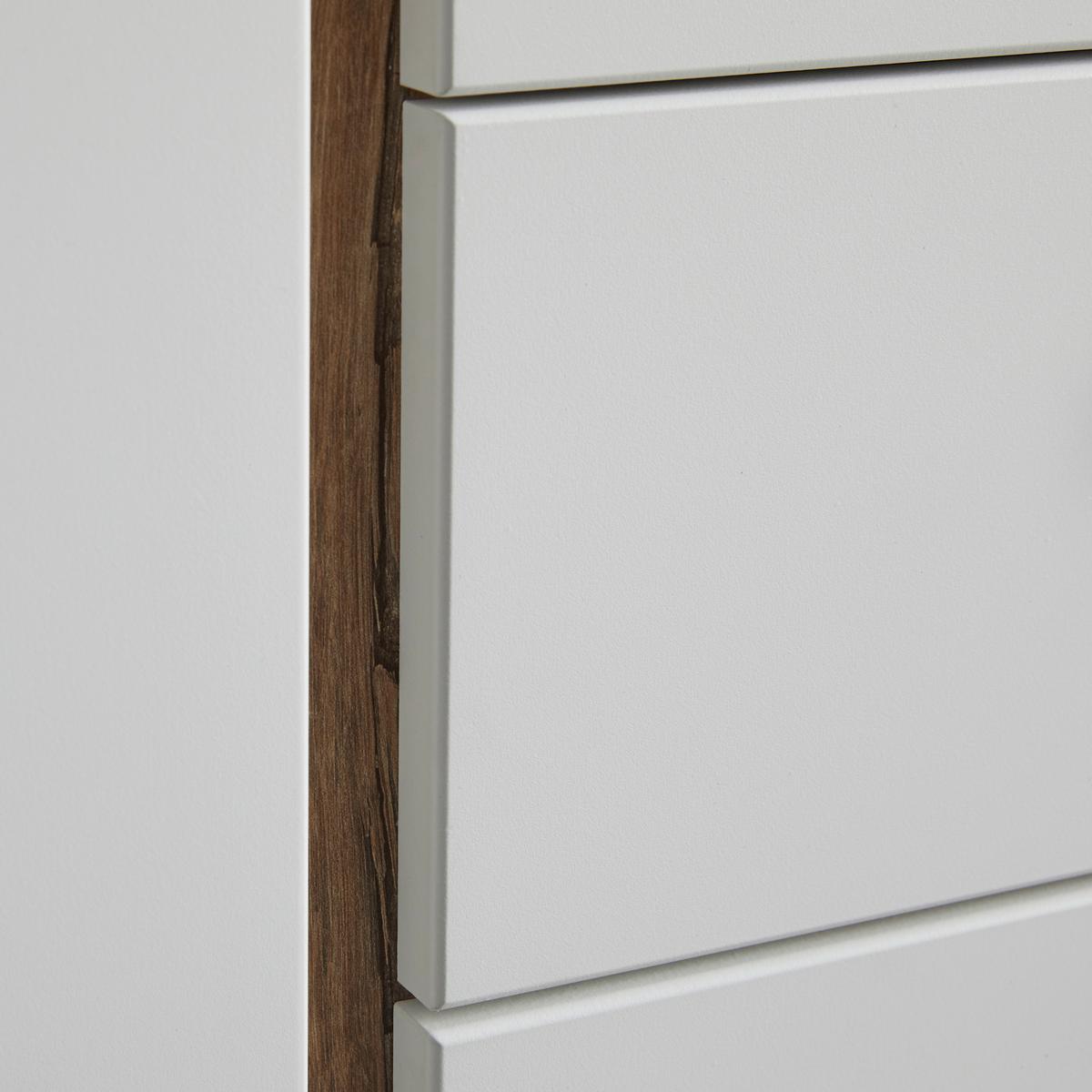 Kommode Ronda in Weiss/Eichefarben - Weiss/Eichefarben, Modern, Holzwerkstoff (86/91/40cm) - Premium Living