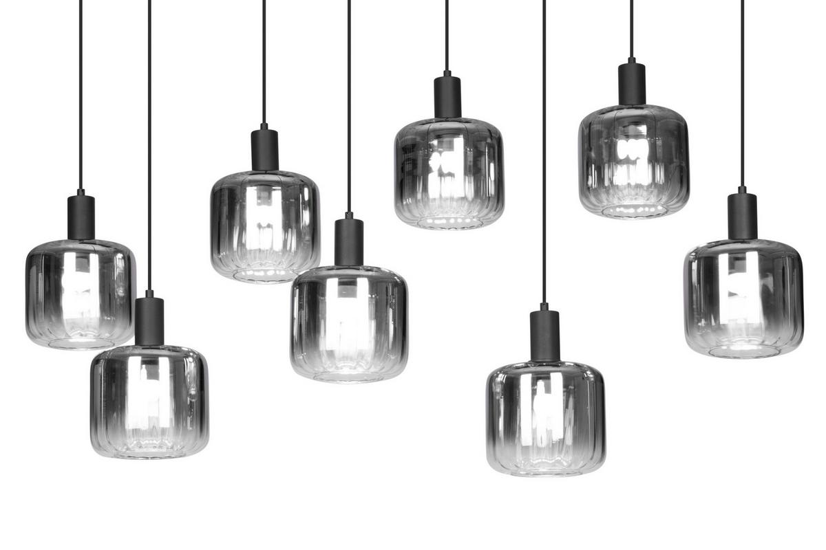 LAMPA WISZĄCA PORTLAND - czarny, Modern, tworzywo sztuczne/metal (123/39/150cm) - Novel