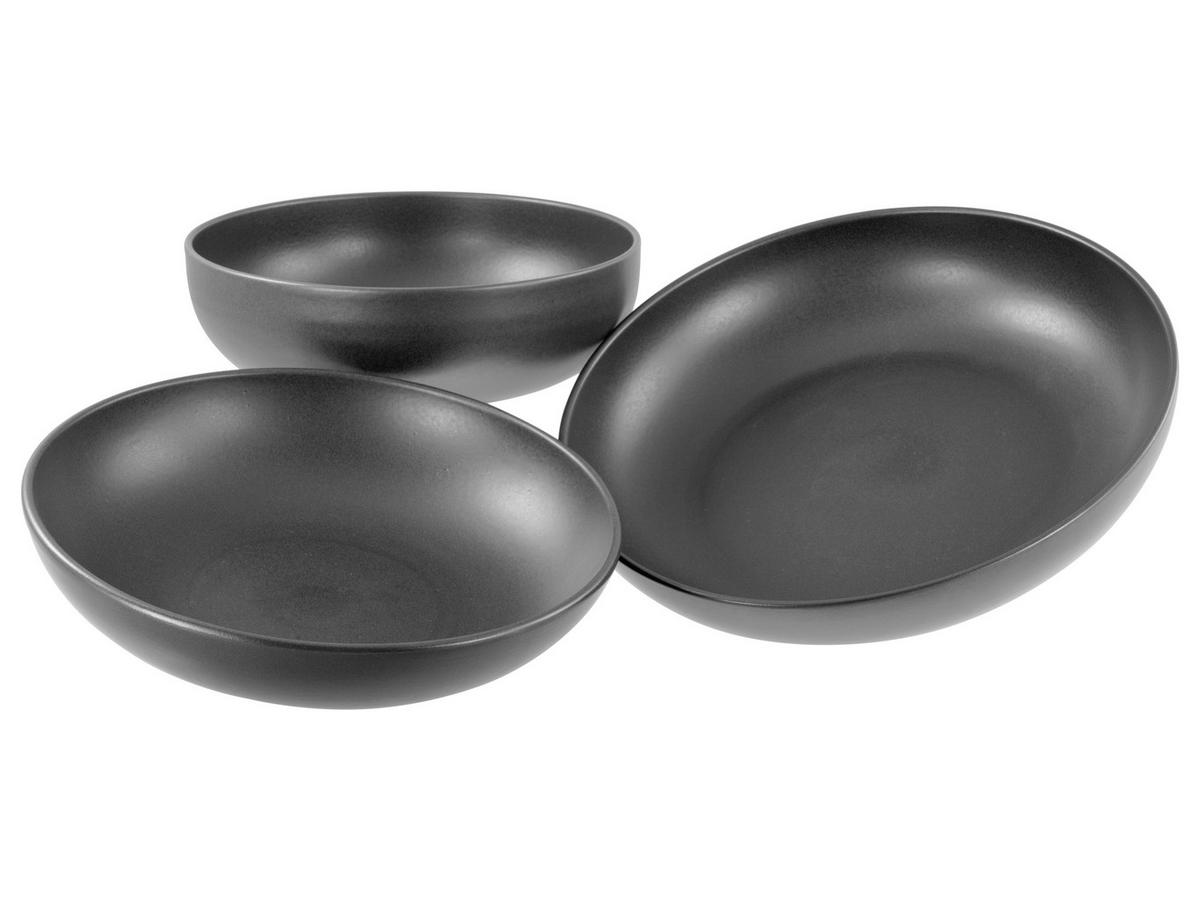 Set Posod Uno Black, 3-Delni - antracit, Basics, keramika - Creatable