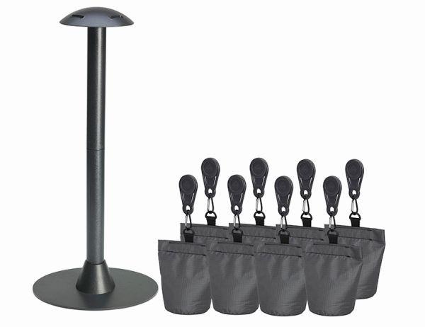 Abstandshalterset für Schutzhülle 10-tlg. - Anthrazit, Basics (10/20/24cm) - Siena Garden