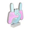 LED-DEKORATIONSLAMPA FRANI - vit/kromfärg, Modern, plast (22,9/4,6/25,3cm) - Mömax