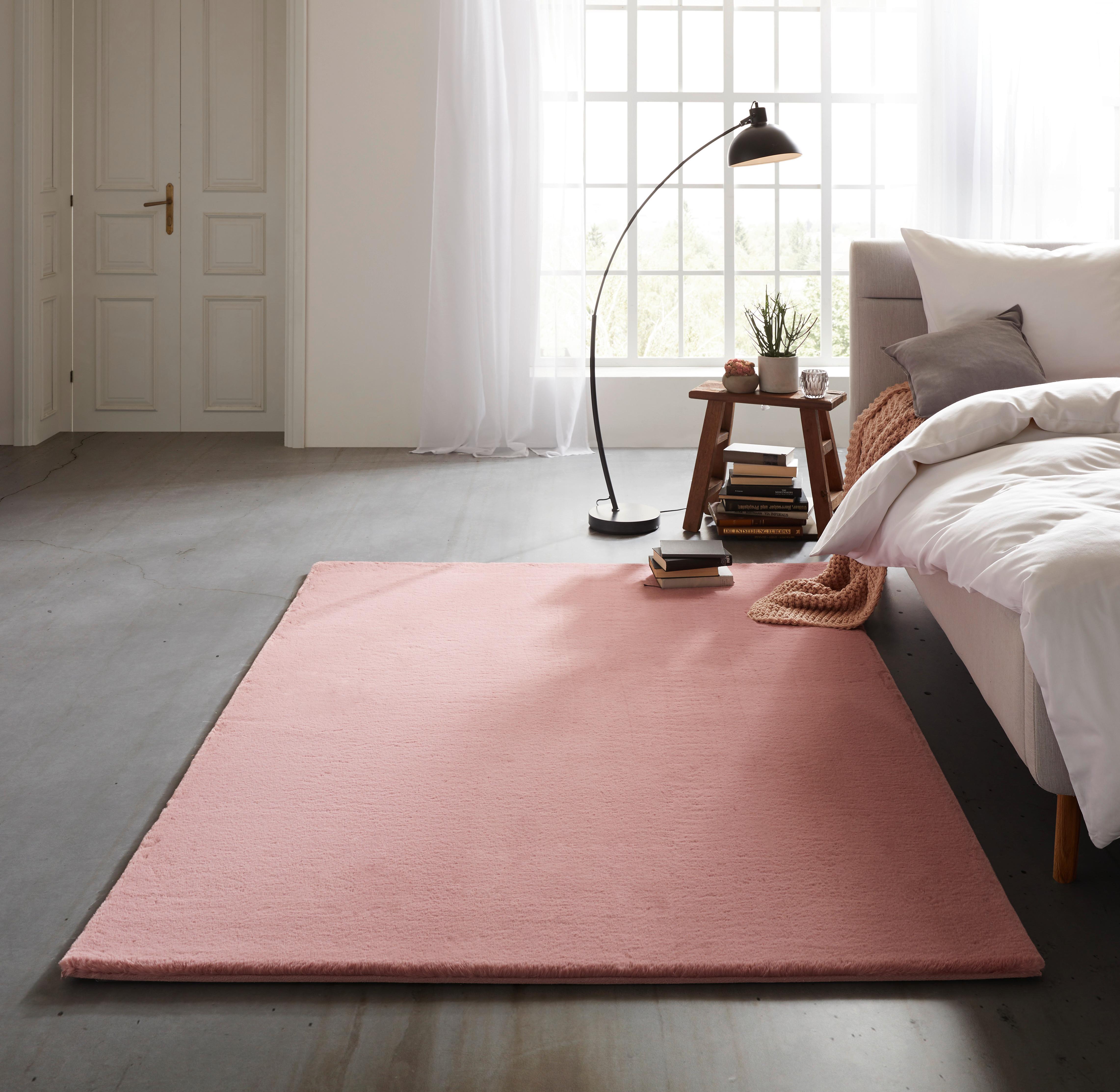 KONSTFÄLL CAROLINE 3 -AKT- - gammelrosa, textil (160/220cm) - Mömax