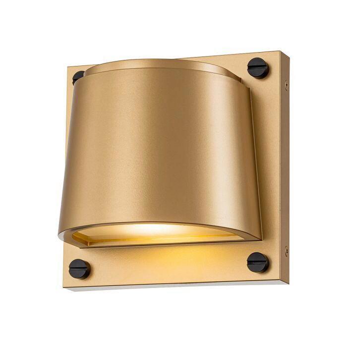 Kültéri Falilámpa Hk-Scout-Phb - sárgarézszínű, Konventionell, műanyag/fém (12/16.5/16.5cm) - Elstead Lighting