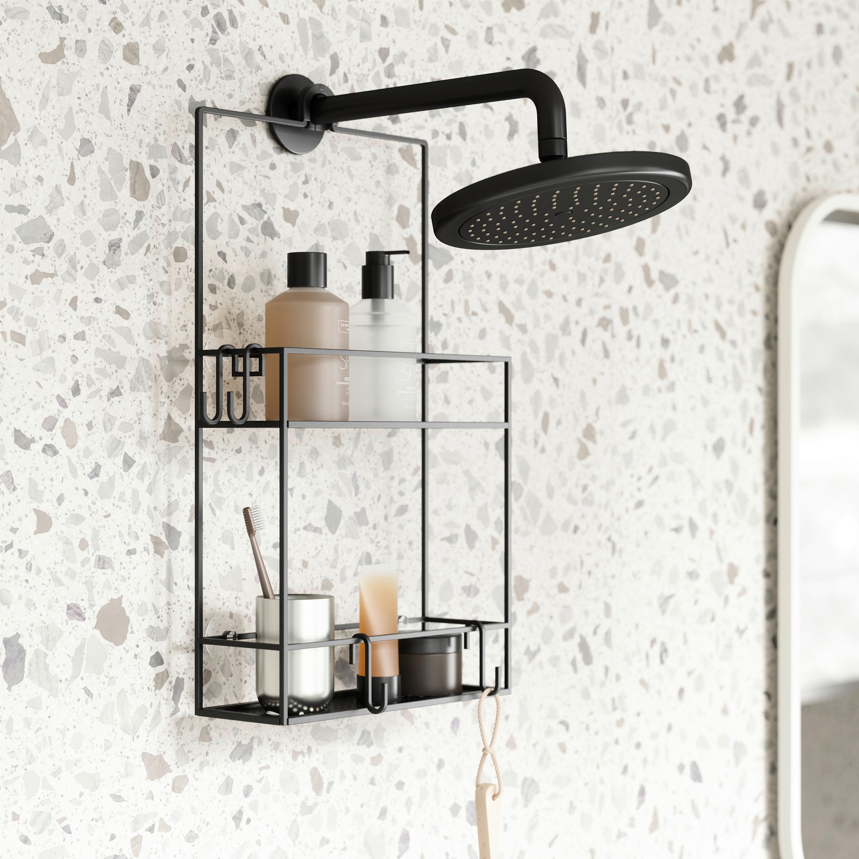 DUSCHHYLLA CUBIKO -SB- - svart, Modern, metall (31/11/61cm) - Mömax