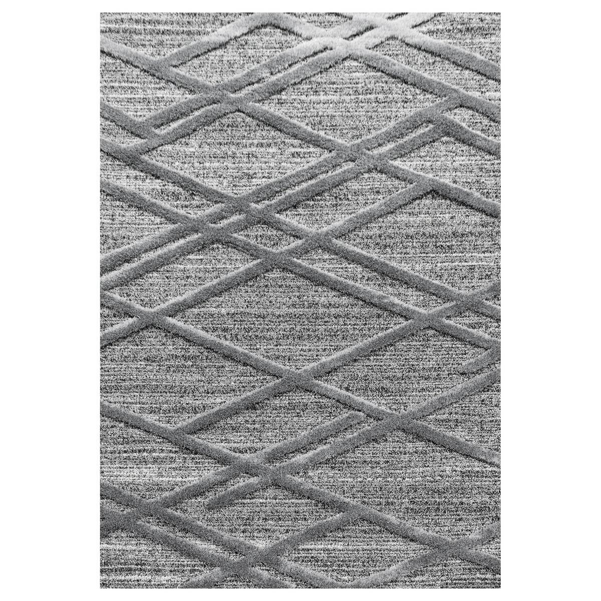 Webteppich Pisa Grau ca. 280x370cm - Grau, KONVENTIONELL, Textil (280/370cm) - Novel