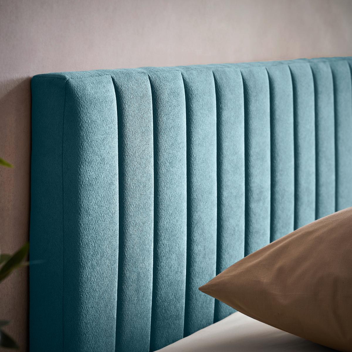 Box Krevet Sontje - crna/svijetlo plava, Konvencionalno, tekstil/plastika (160/200cm) - Modern Living