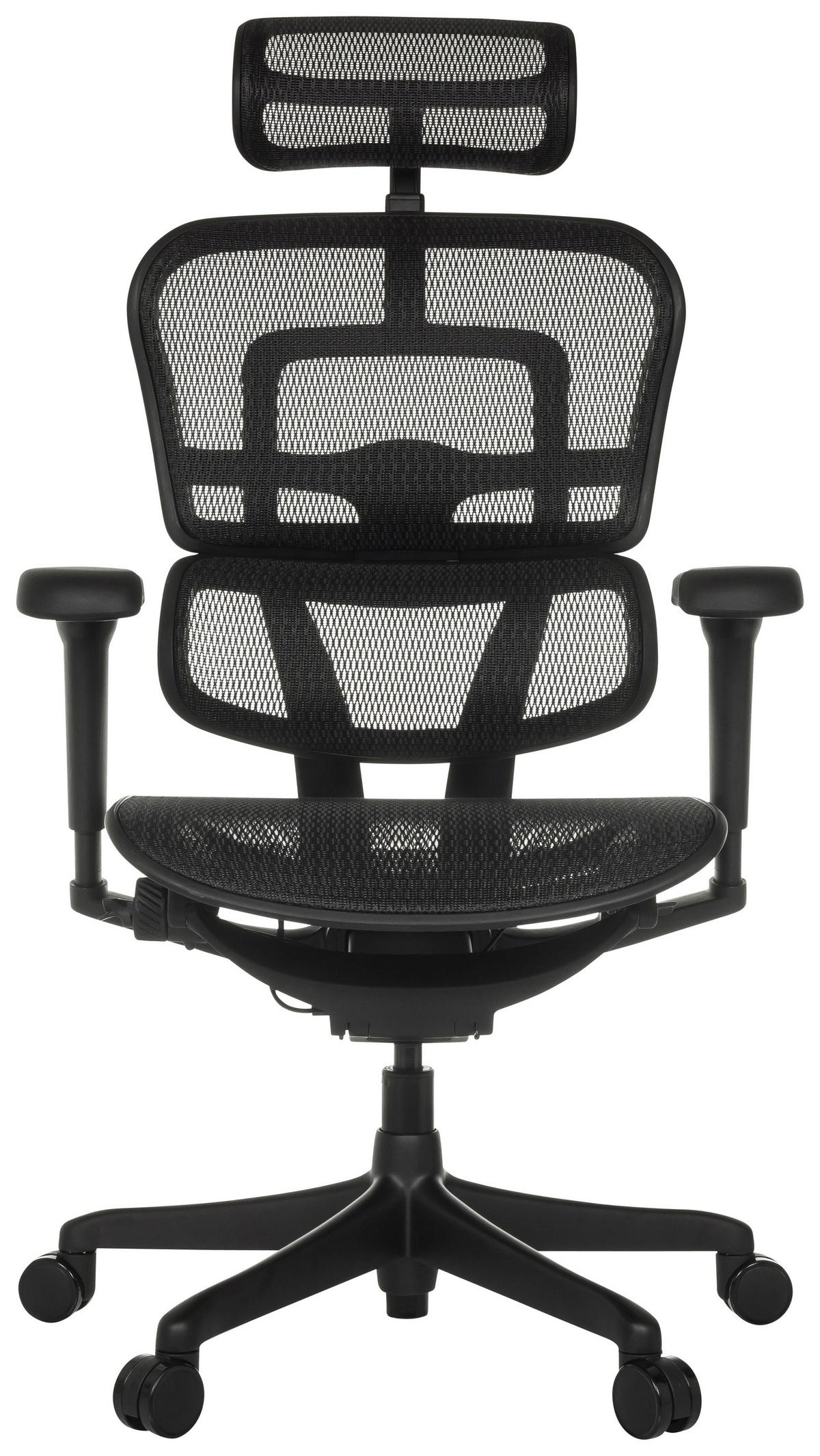 Drehstuhl Ergohuman Signature Gen2 Schwarz - Schwarz, MODERN, Kunststoff/Textil (69/119 - 138/65cm) - MID.YOU