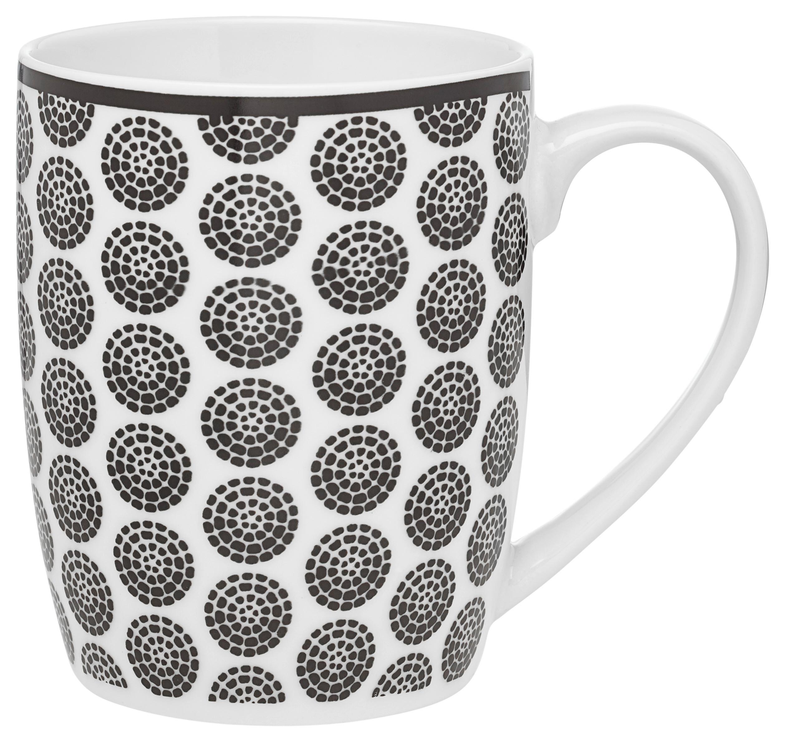 Kávésbögre Shiva - fekete/fehér, Lifestyle, kerámia (8,5/10,5cm) - Modern Living
