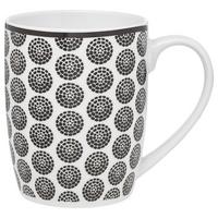 Kávésbögre Shiva - fekete/fehér, Lifestyle, kerámia (8,5/10,5cm) - Modern Living