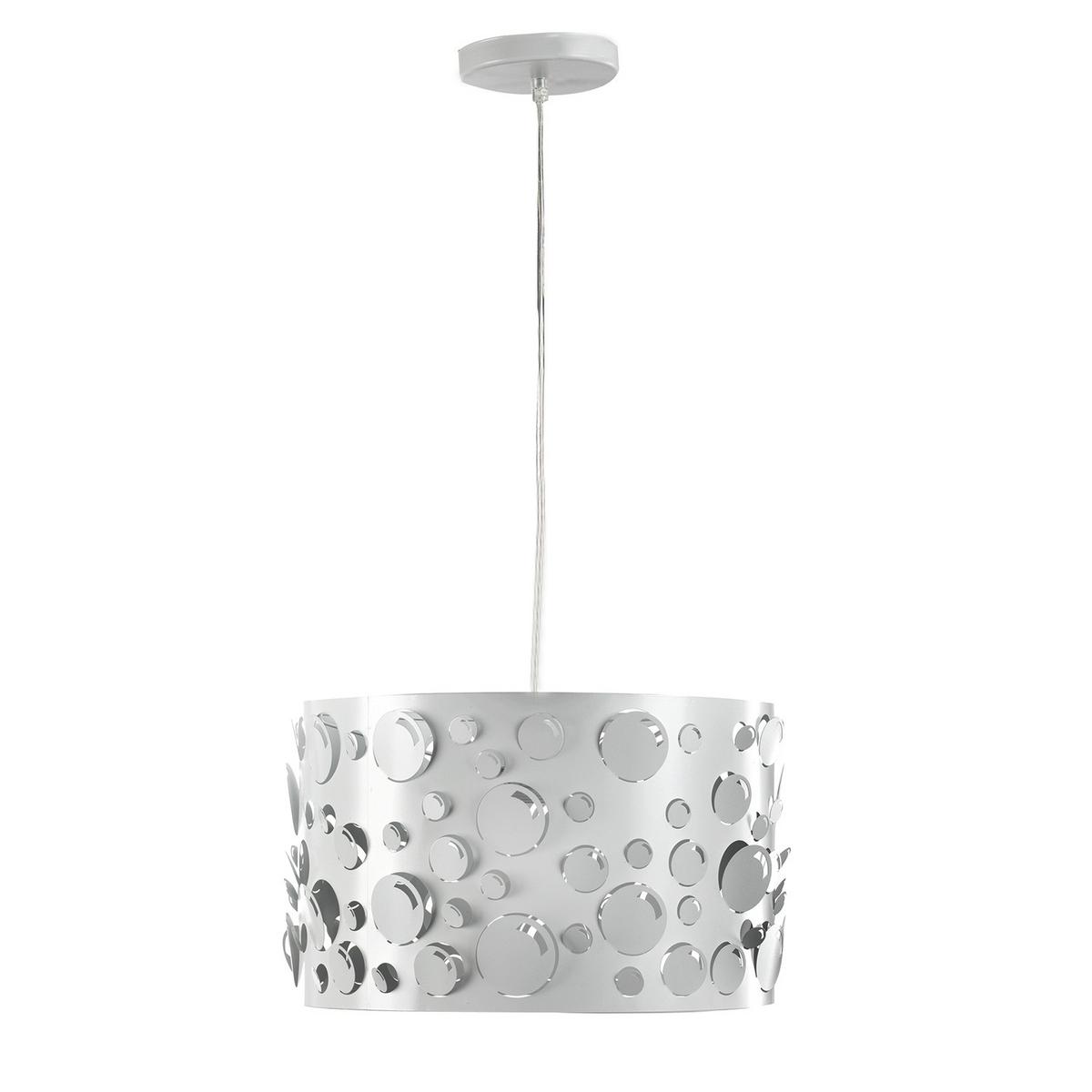 Hängeleuchte Bollicine Weiß max. 22 Watt - Weiß, Design, Metall (40/90cm)