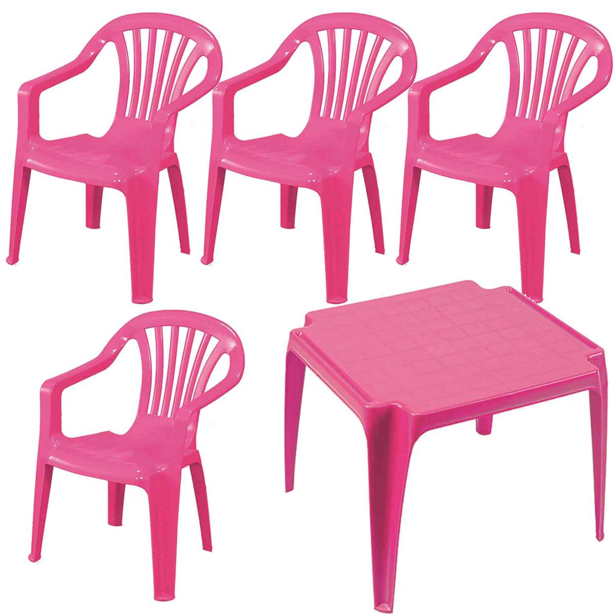 KINDER-GARTENSET KINDERMONOBL. SET PINK - Pink, MODERN, Kunststoff (37/61/38cm) - Gardenson