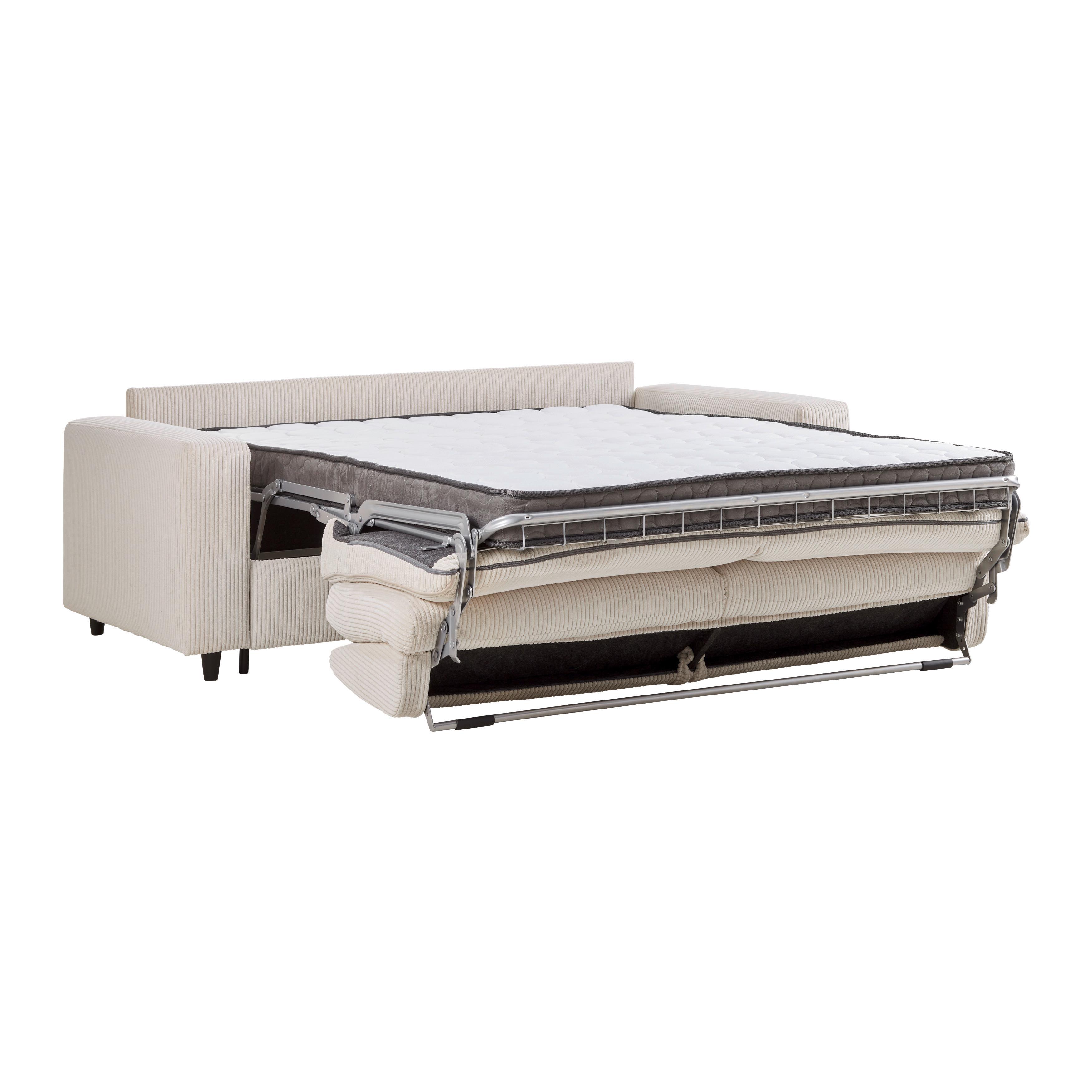 BÄDDSOFFA AGNETA -BASED- - beige/svart, Modern, metall/trä (200/83/97cm) - Based