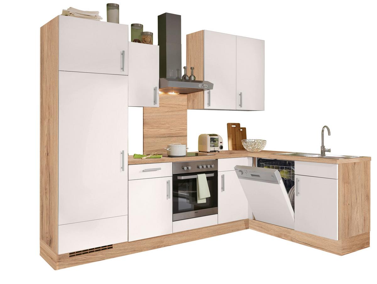 Kuhinjski Blok Santiago - barve hrasta/bela, Trendi, leseni material (275/175cm) - Vertico