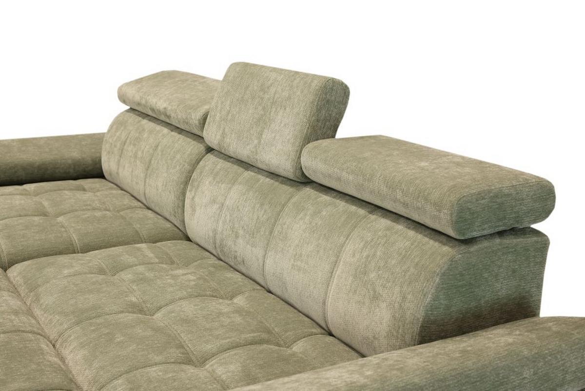 Kutna Garnitura Vegas - zelena/crna, Design, drvo/tekstil (173/294cm) - Modern Living