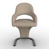 STOL MED ARMSTÖD ARIA - brun/svart, Modern, metall/trä (54/82/62cm) - Bessagi Home