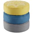 Pernă Pentru Podea Lata Yoga - petrol/galben, textil (40cm) - Modern Living Pernă Pentru Podea Lata Yoga - petrol/galben, textil (40cm) - Modern Living