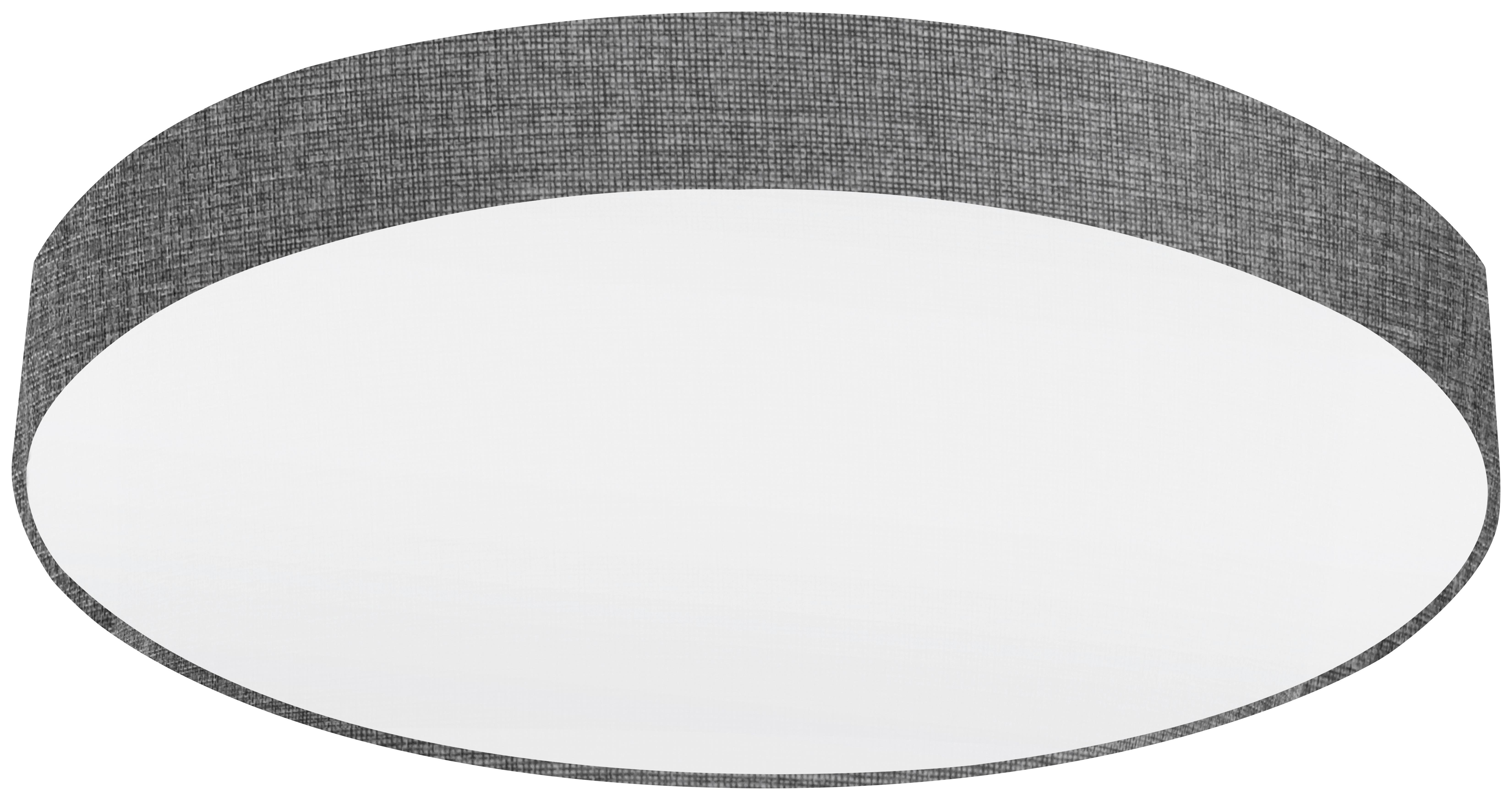 Deckenleuchte Pasteri 5-flammig - Weiß/Grau, Design, Textil/Metall (76/15cm) - Eglo