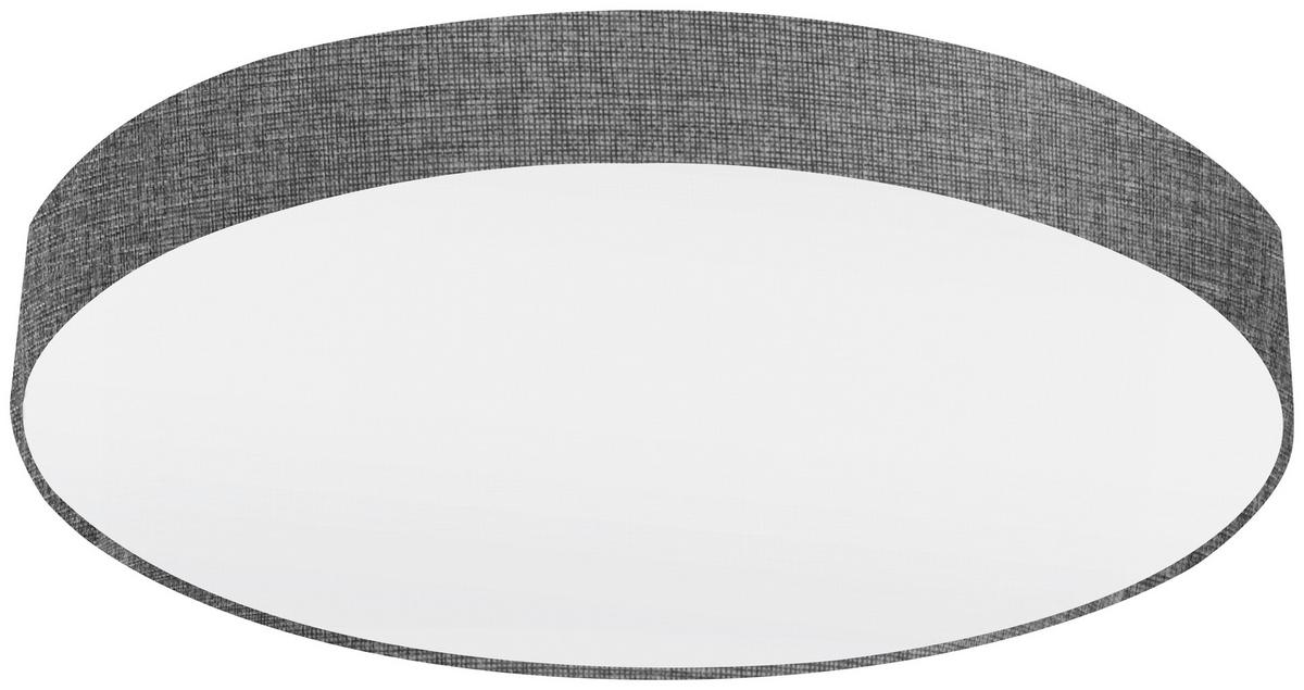 Deckenleuchte Pasteri 5-flammig - Weiß/Grau, Design, Textil/Metall (76/15cm) - Eglo