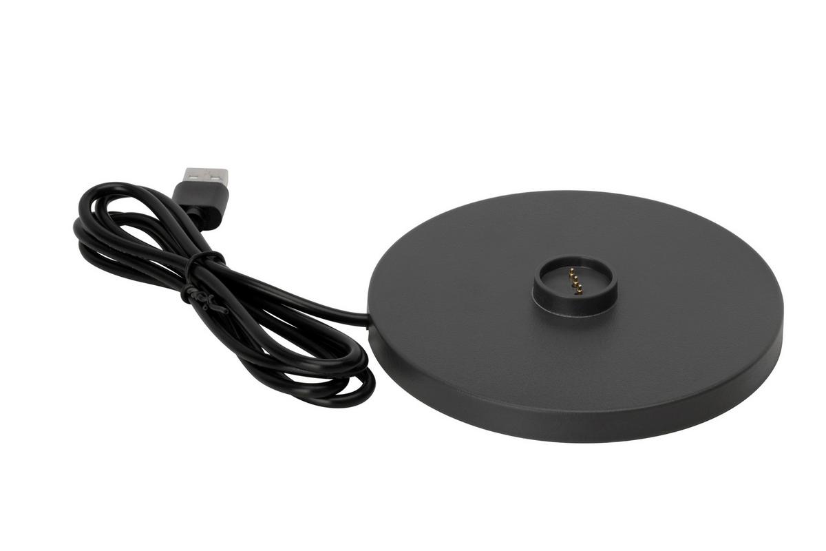 LAMPA STOŁOWA Z AKUMULATOREM DENVER *SBN* - szary, Konventionell, metal (11/35cm) - Novel