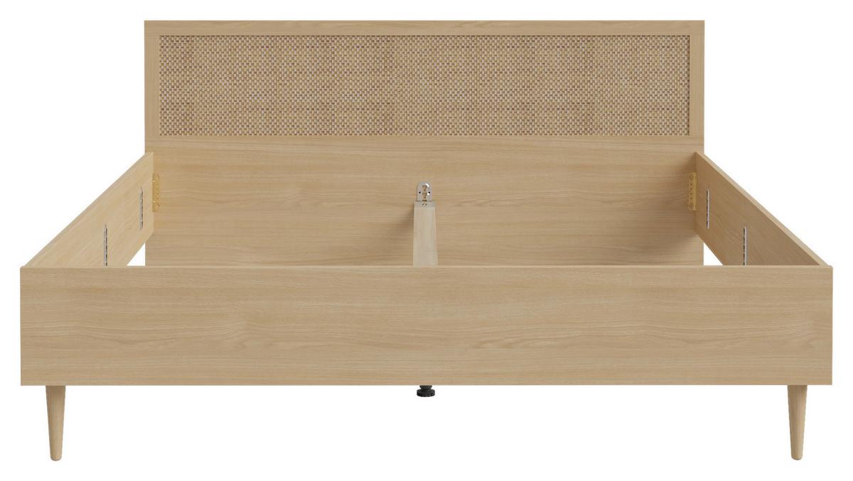 PAT CALASETTA - bej/culoare lemn stejar, Natur, material pe bază de lemn (180/200cm) - Zandiara